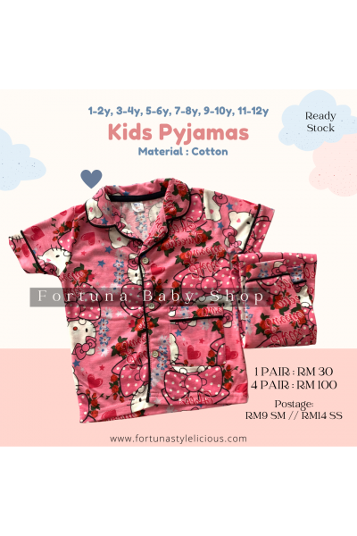 Pyjamas HELLO KITTY 'Hello Sweetie' (Soft Pink)